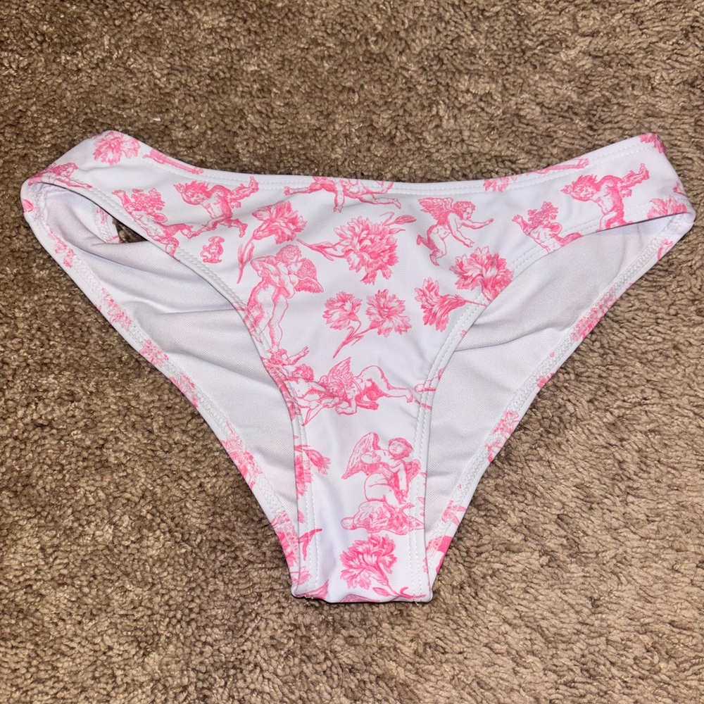 Pink Floral Women's Swim Bottom